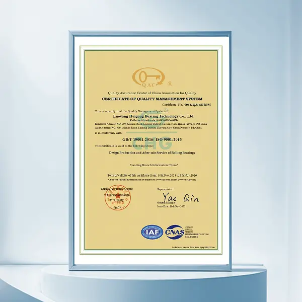 GB/T 19001-2016 / ISO 9001:2015 Certificate of Quality Management System