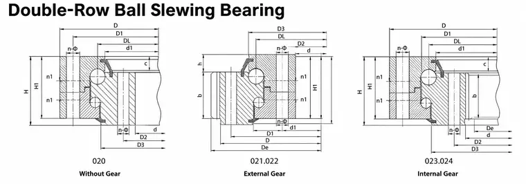 Double-Row Ball Slewing Bearings