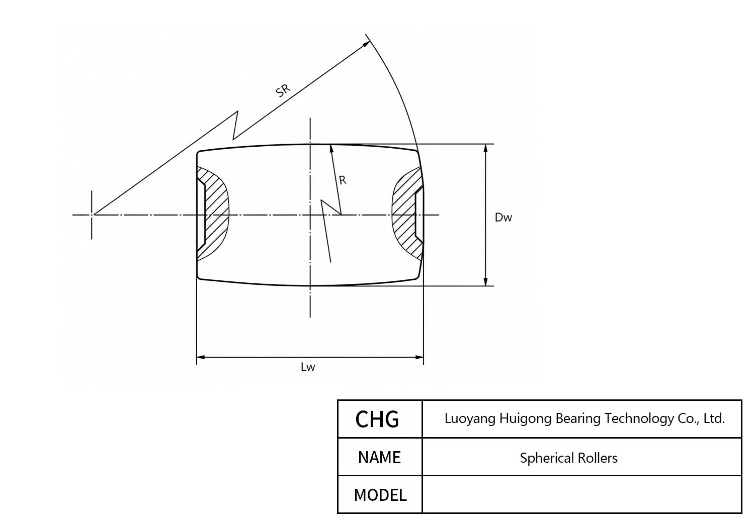 50*80 - Spherical Rollers CAD Drawing